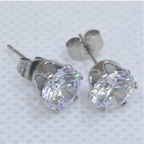 6 pares de aretes de aleación para mujer