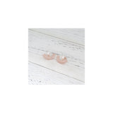 Aretes chapados en platino