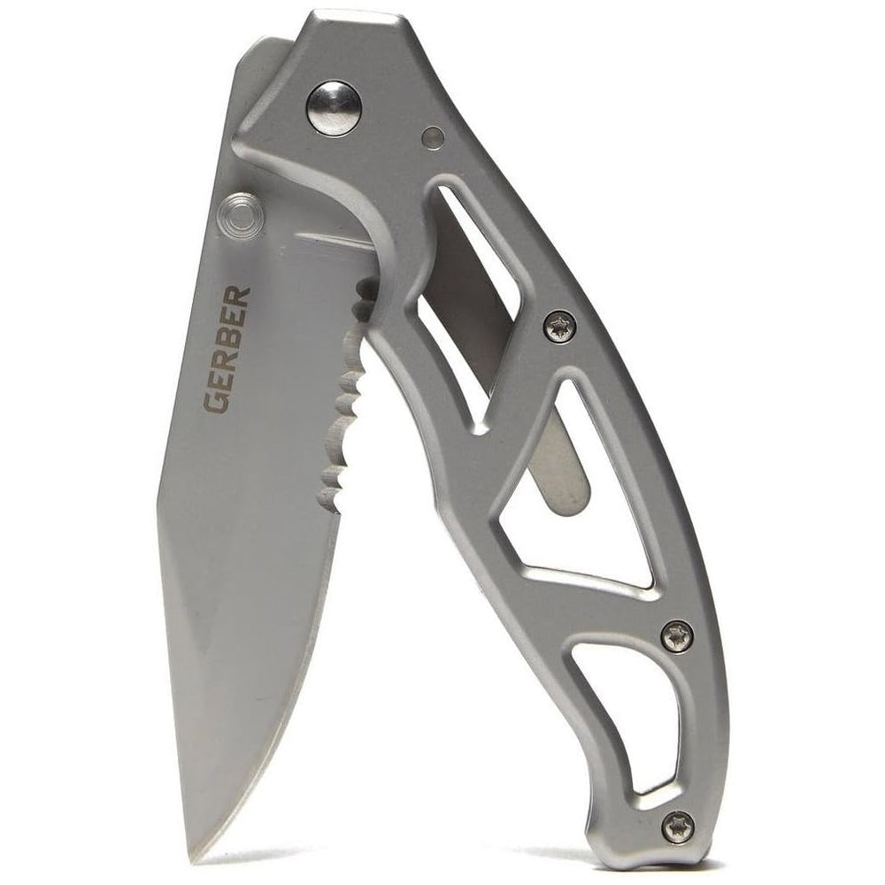 Cuchillo de filo Gerber Paraframe en color gris