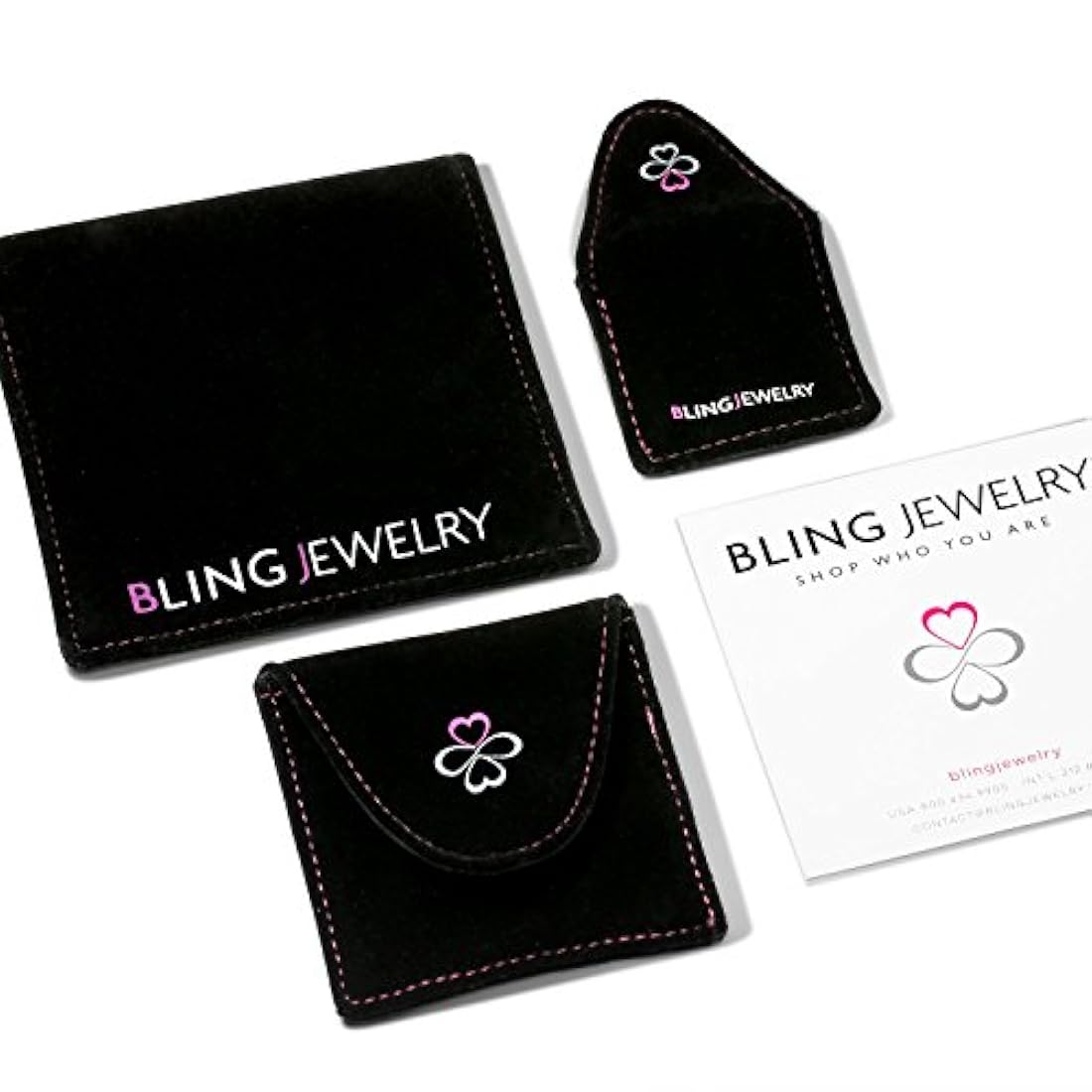 Bling Jewelry - Inside Out CZ Plata Rectángulo Aro