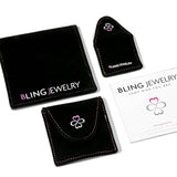 Bling Jewelry - Inside Out CZ Plata Rectángulo Aro