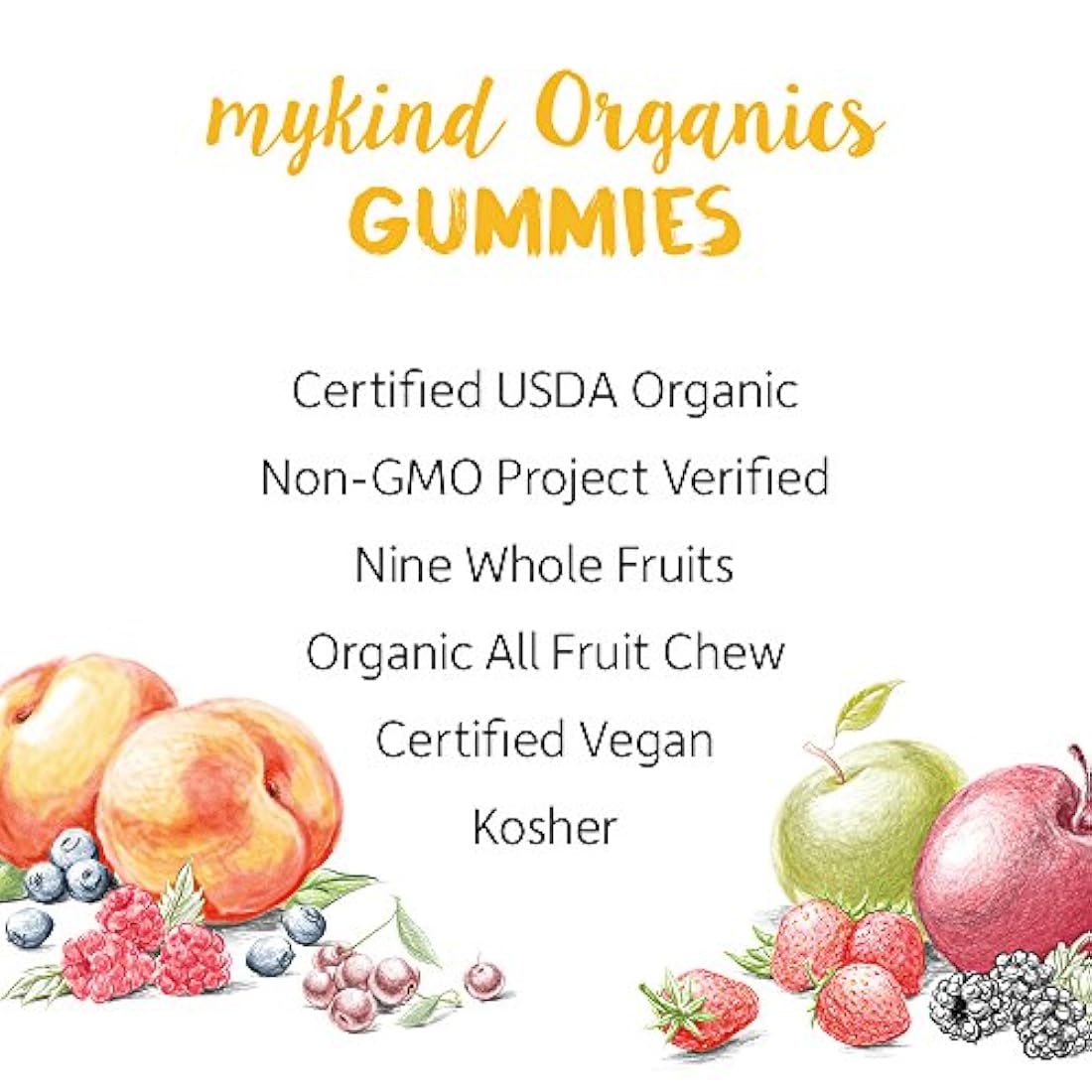 Garden of Life – Mykind Organics Hombres Gummy Vitaminas – Berry – Certificado orgánico, sin OMG, vegano, Kosher completo Multi – Methyl B12, C & D3 – sin gluten, soja y lácteos – 120 gomas de mascar de frutas reales