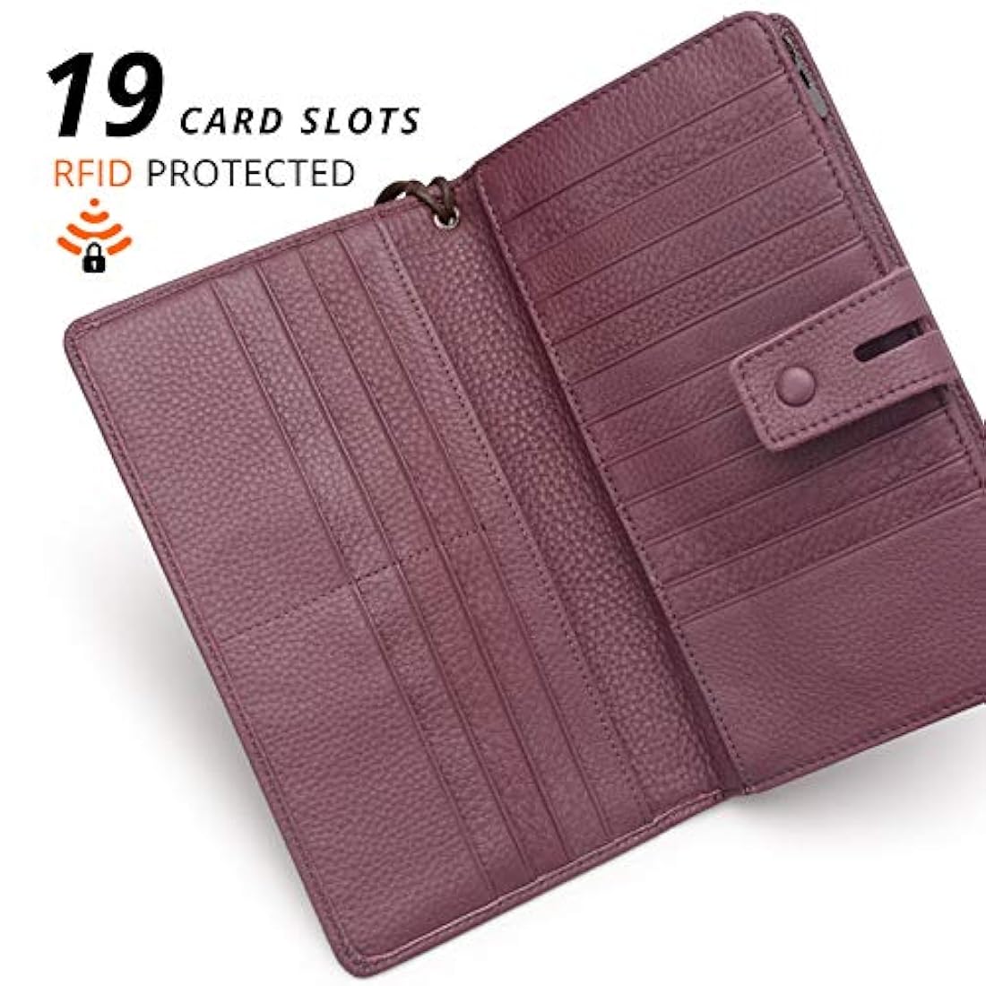 Cartera de piel para mujer