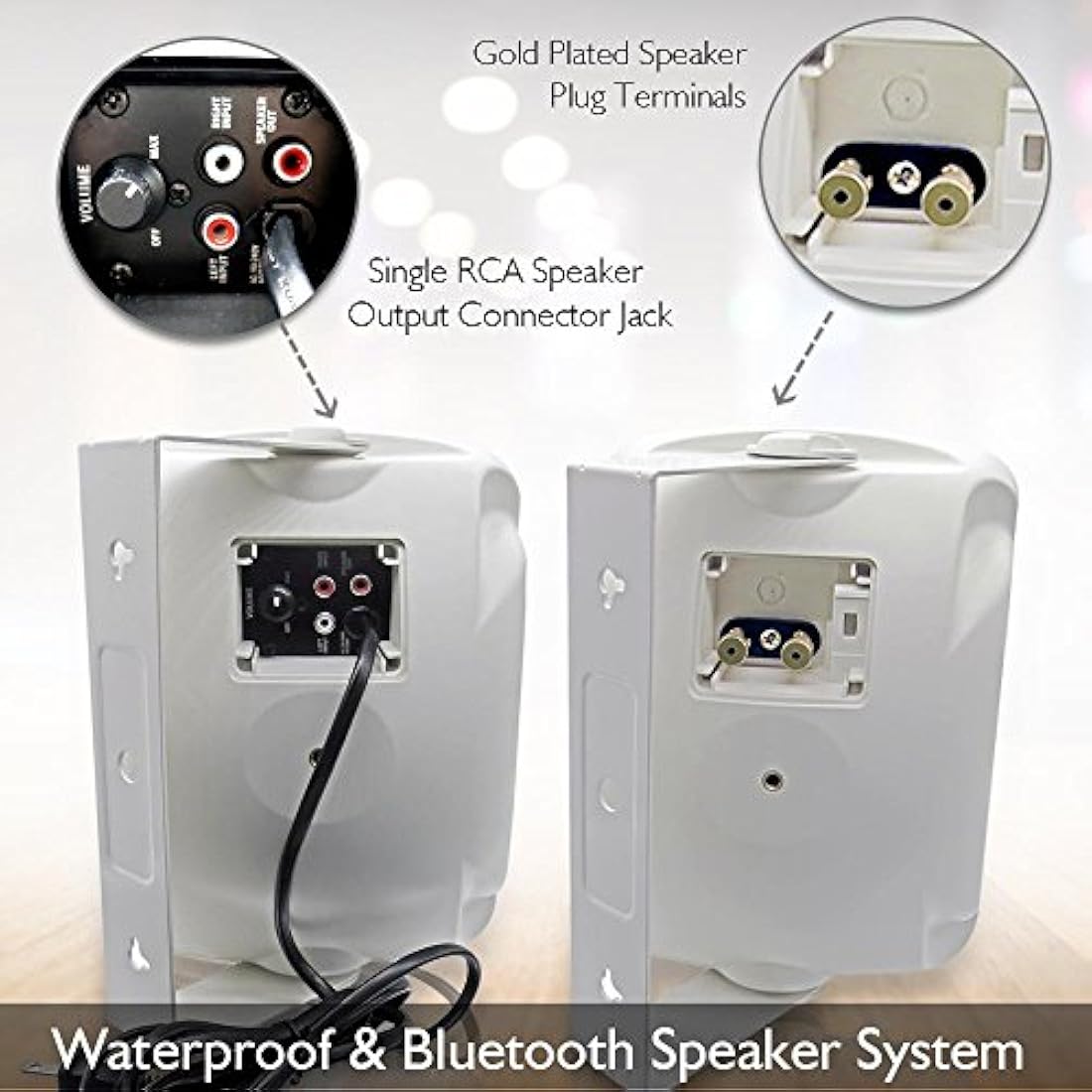 Cornetas sistema de bocinas Bluetooth resistente al agua