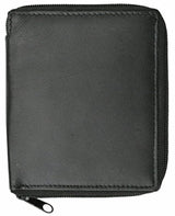 Cartera RFID bloqueo para hombrecon cierre de piel suave ID