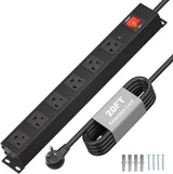 Regleta de alimentación de metal para montaje en pared