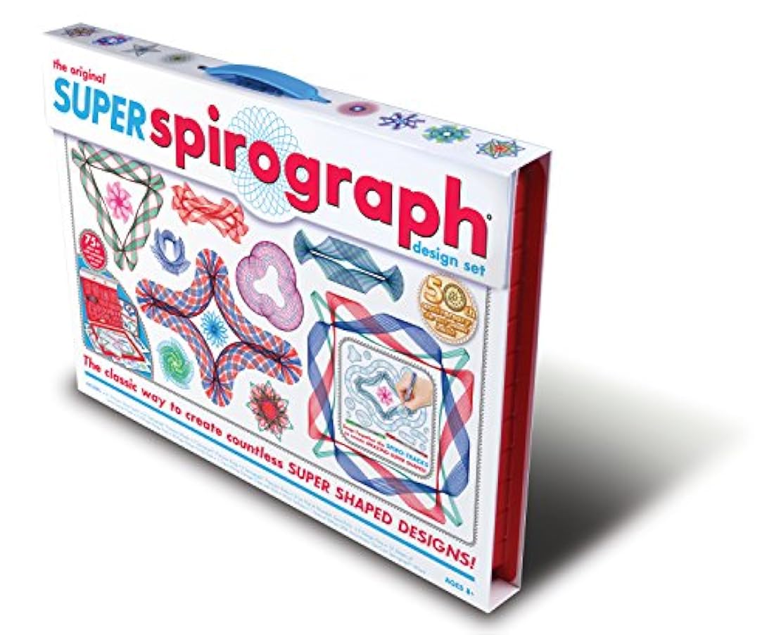 Super Spirograph Jumbo Kit, 75 piezas 50 aniversario)