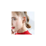 Aretes de perlas de plata hipoalergénicos para mujeres