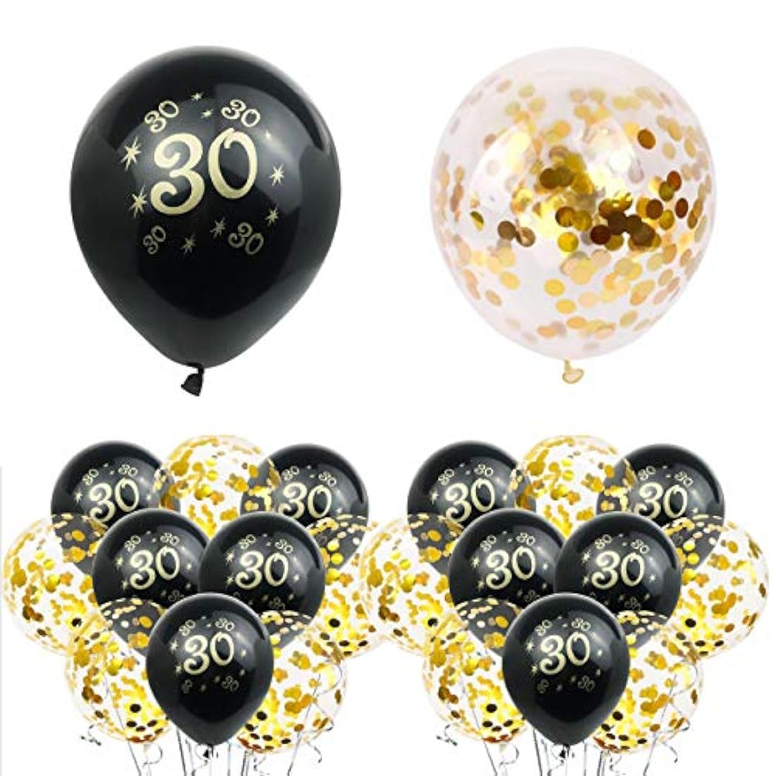 Kits de Decoración de 30 cumpleaños/83 piezas.Cefanty_Direct