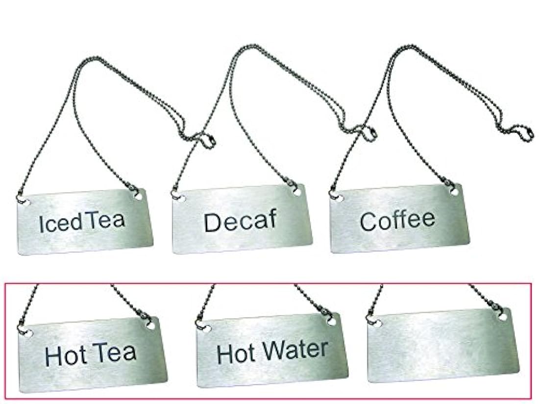 Acero inoxidable colgante cadena Coffee