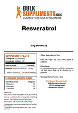 BulkSupplements Pure Resveratrol Powder 25 gramos