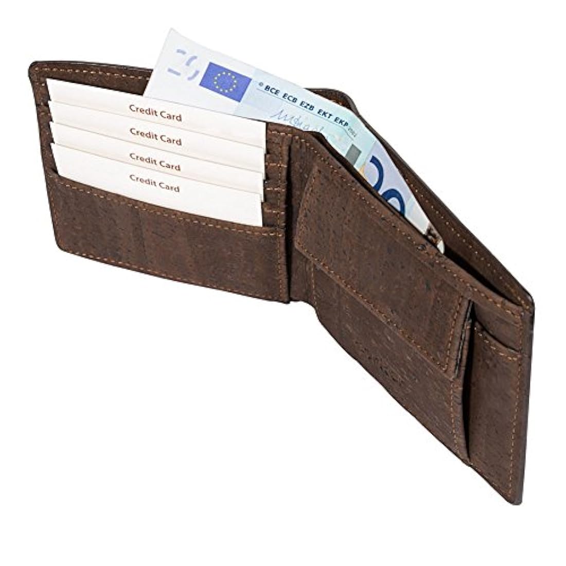 Corkor Cork Cartera para Hombre Vegano Bolsillo para Monedas