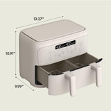 Freidora de aire Bella 4 Qt, doble cesta, 1200W, TriZone