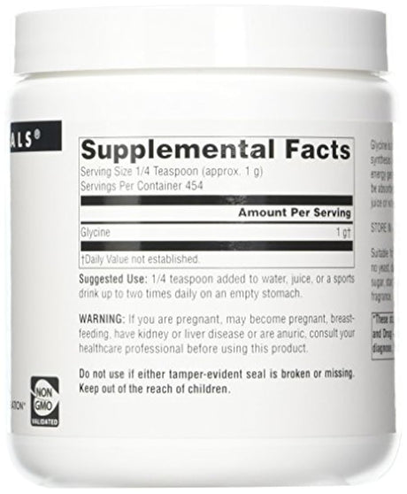 source naturals glicina en polvo, 021078024125, 16 onza, 1, 1