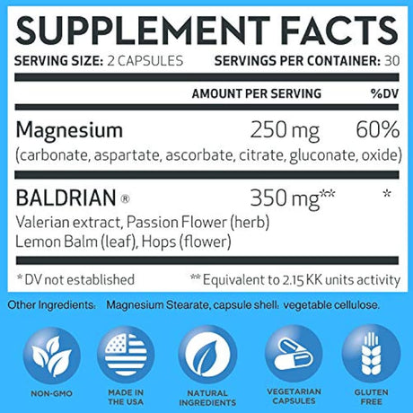 VITAMINERALES 33 Baldrian® Plus Relajante Natural Extracto