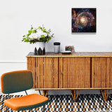 Sunfrower - Lienzo decorativo en blanco y negro