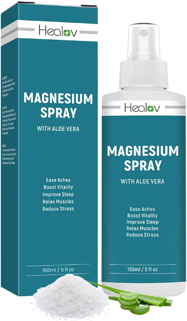 Spray de Magnesio – Relajante y Alivio, Sin Gras, 60ml