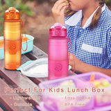 Botella de agua deportiva Zorri, 13.5, 17, 23.6 onzas, sin BPA, prueba de fugas, ligera, para exteriores, campamento, ciclismo, fitness, gimnasio, yoga, niños, adultos, botellas de bebida con filtro, tapa abierta con cerradura