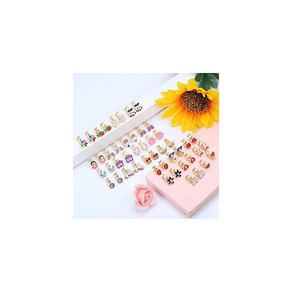 Aretes de pendientes con clip para mujeres