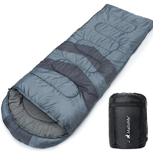 MalloMe Sleeping Bags for Adults &amp; Kids - Ultralight Backpacking Sleeping Bag for Hiking Cold Weather &amp; Warm - Lightweight Compact Camping Gear Equipment Summer &amp; Winter - Girls Boys 1 &amp; Double 2 Person