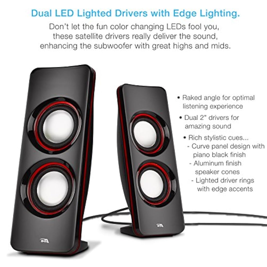 Altavoces Bluetooth con luces LED