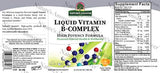 El complejo de vitamina B líquido de respuesta de la naturaleza soporta niveles de energía saludables | promueve una función nerviosa saludable | sabor de mandarina natural | sin gluten y sin benzoato 16 oz
