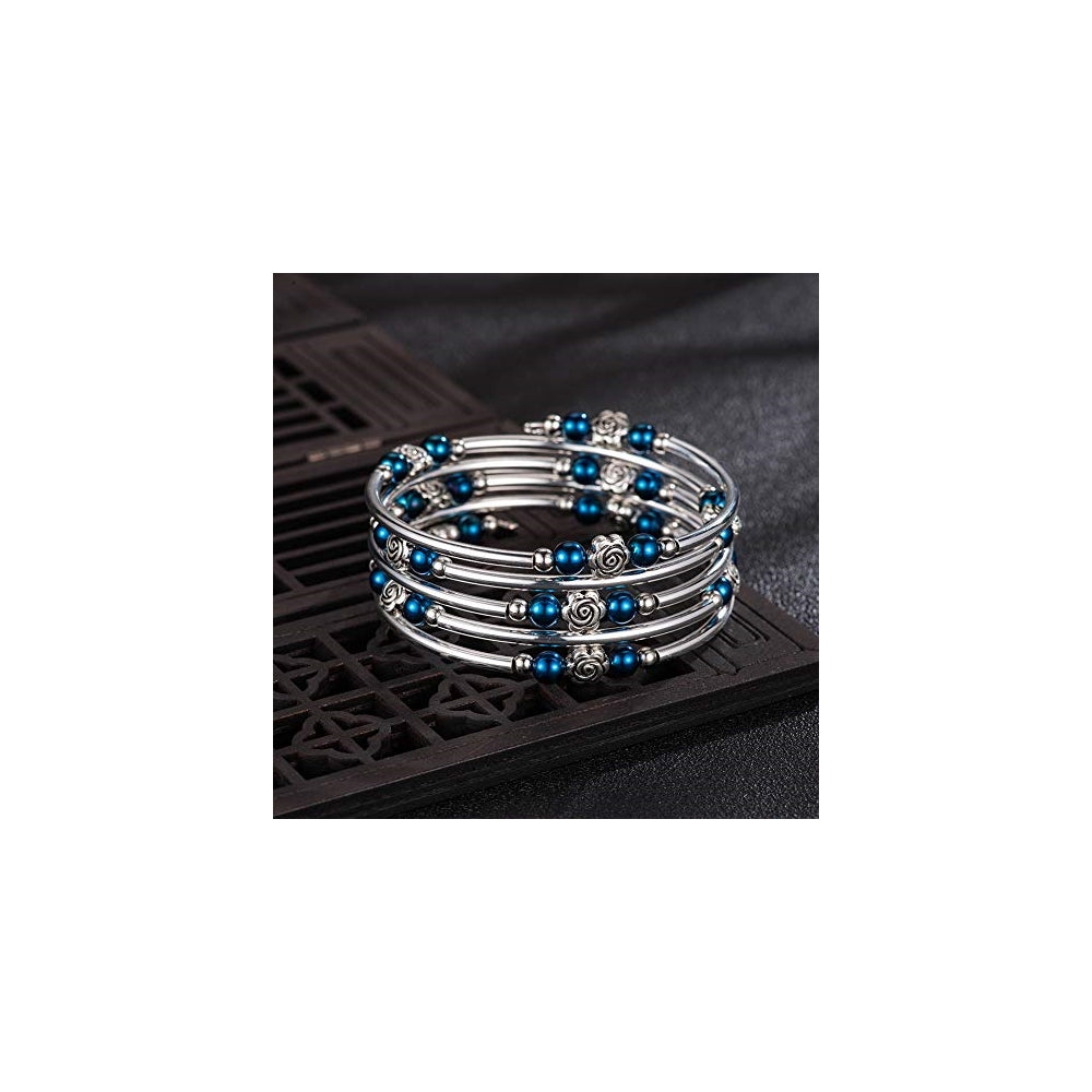 Pulseras y tobilleras de cuentas con piedras de ágata