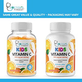 Gomitas de vitamina C para niños, veganas, libres de OMG y sin gluten, sabor a naranja de gran sabor, masticables de pectina, suplemento dietético para niños, 250 mg de vitamina C, 90 gelatinas [45 dosis]