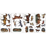 Adhesivo decorativo para pared diseño de caballos salvajes