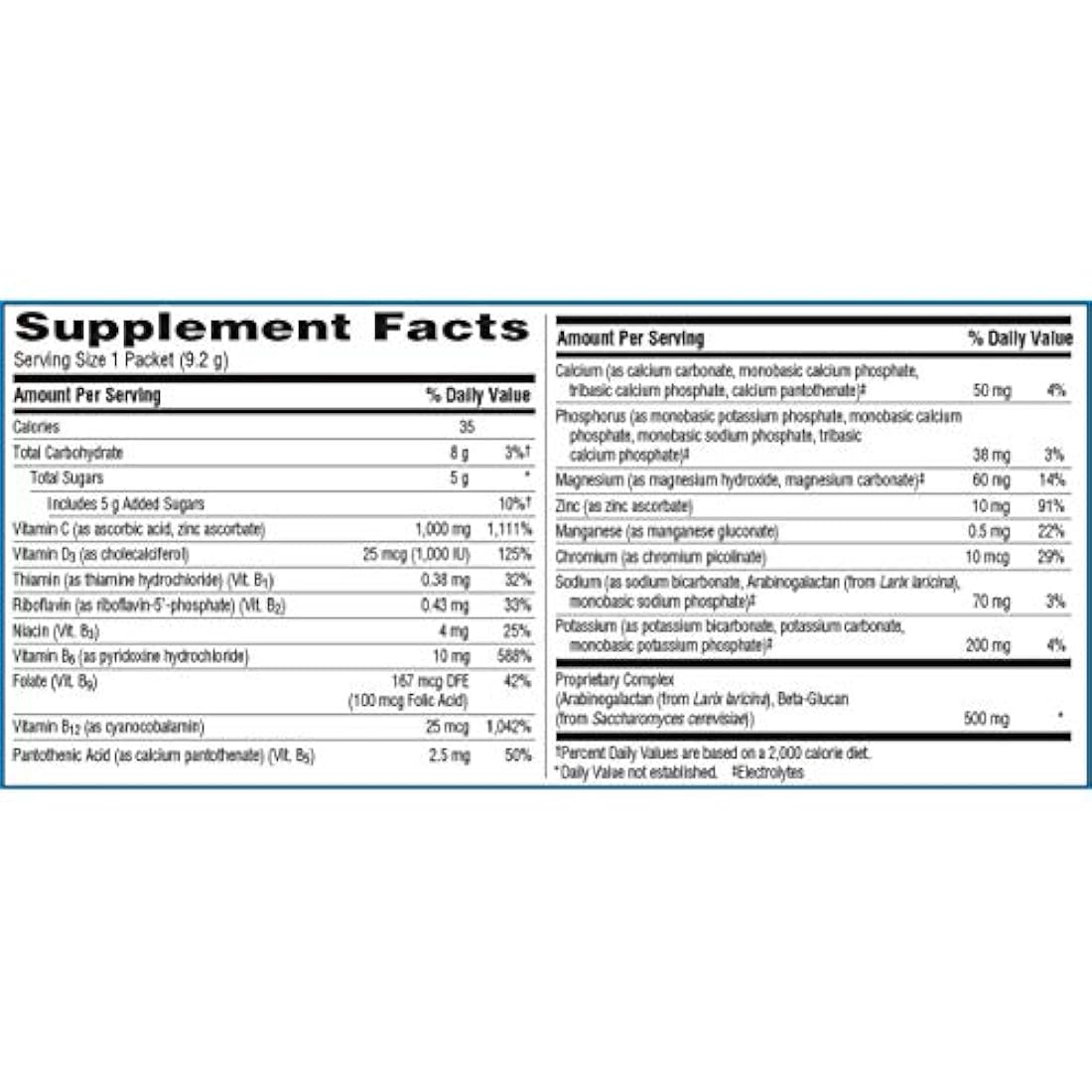 Sistema Emergen-C  Inmunológico Raspberry