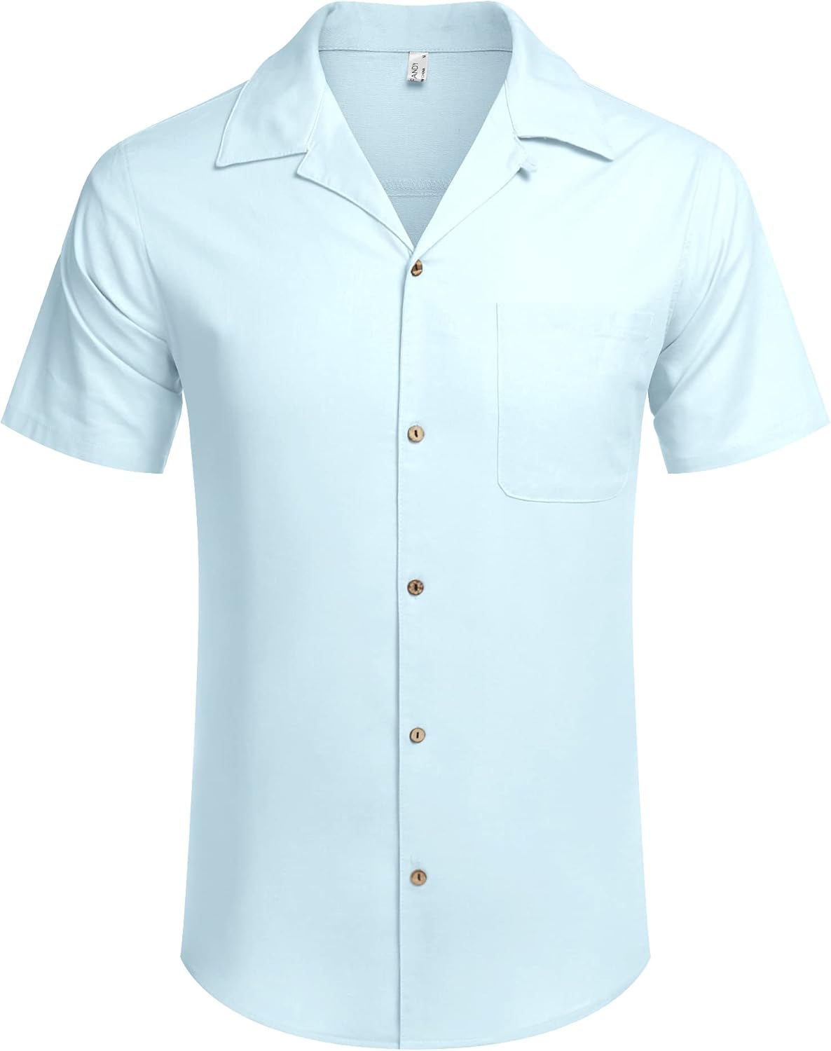 Camisas Azul Talla: M con botones para hombre COOFANDY