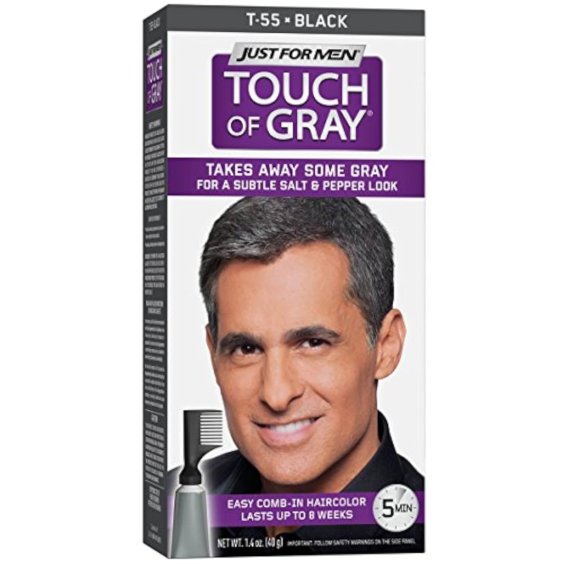 Paquete de 3 unidades, tinte color Negro para las canas