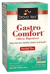 Bravo Tea, Gastro Comfort té de hierbas, sin cafeína, 20 bolsas de té
