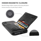 Funda tipo cartera para iPhone XR tarjetero, función atril,