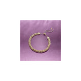 Pulseras y tobilleras de bolo bizantino plata chapada en oro