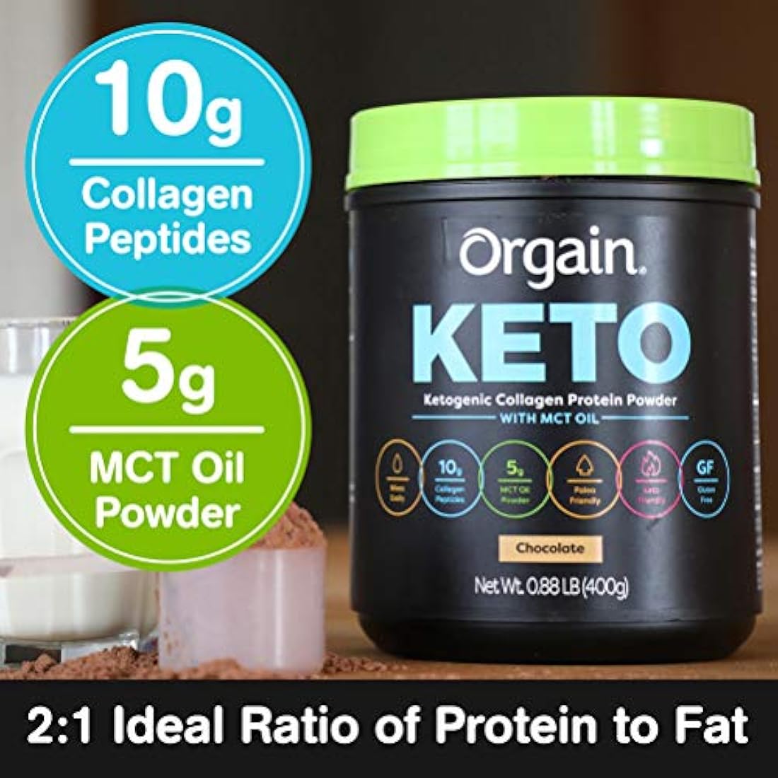 Orgain Grass Fed Proteína Hidrolizada de Colágeno Péptidos