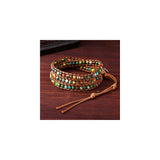 Pulseras y tobilleras de jaspe imperial hechas a mano
