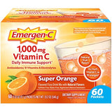Mezcla para suplemento dietético bebible Emergen-C, con 0,035 oz de vitamina C, sin cafeína, 30 paquetes de 0.30 oz cada uno, sabor açaí, 255115, 1, 1