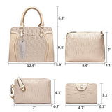 Bolso de mano para mujer, bolso de hombro, bolso de 4 piezas