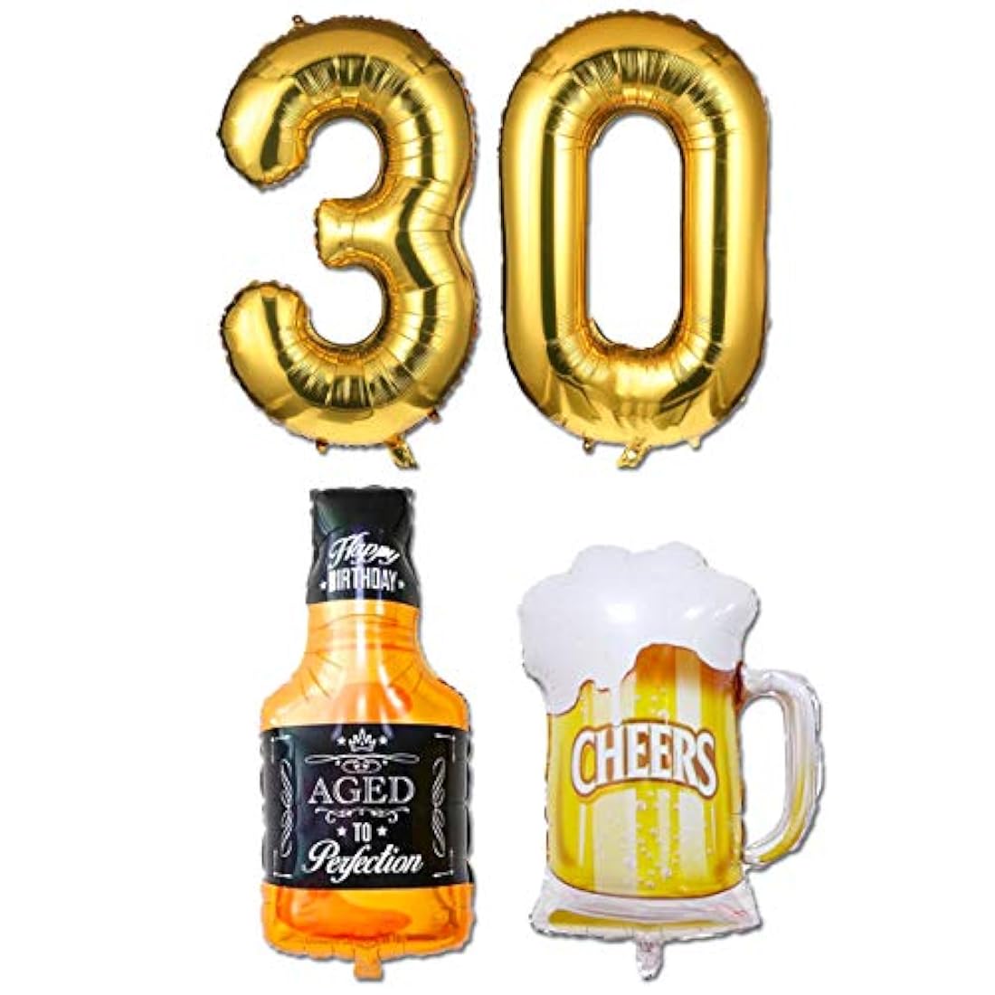 Kits de Decoración de 30 cumpleaños/83 piezas.Cefanty_Direct