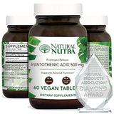 Suplemento de vitamina B5 para apoyo adrenal