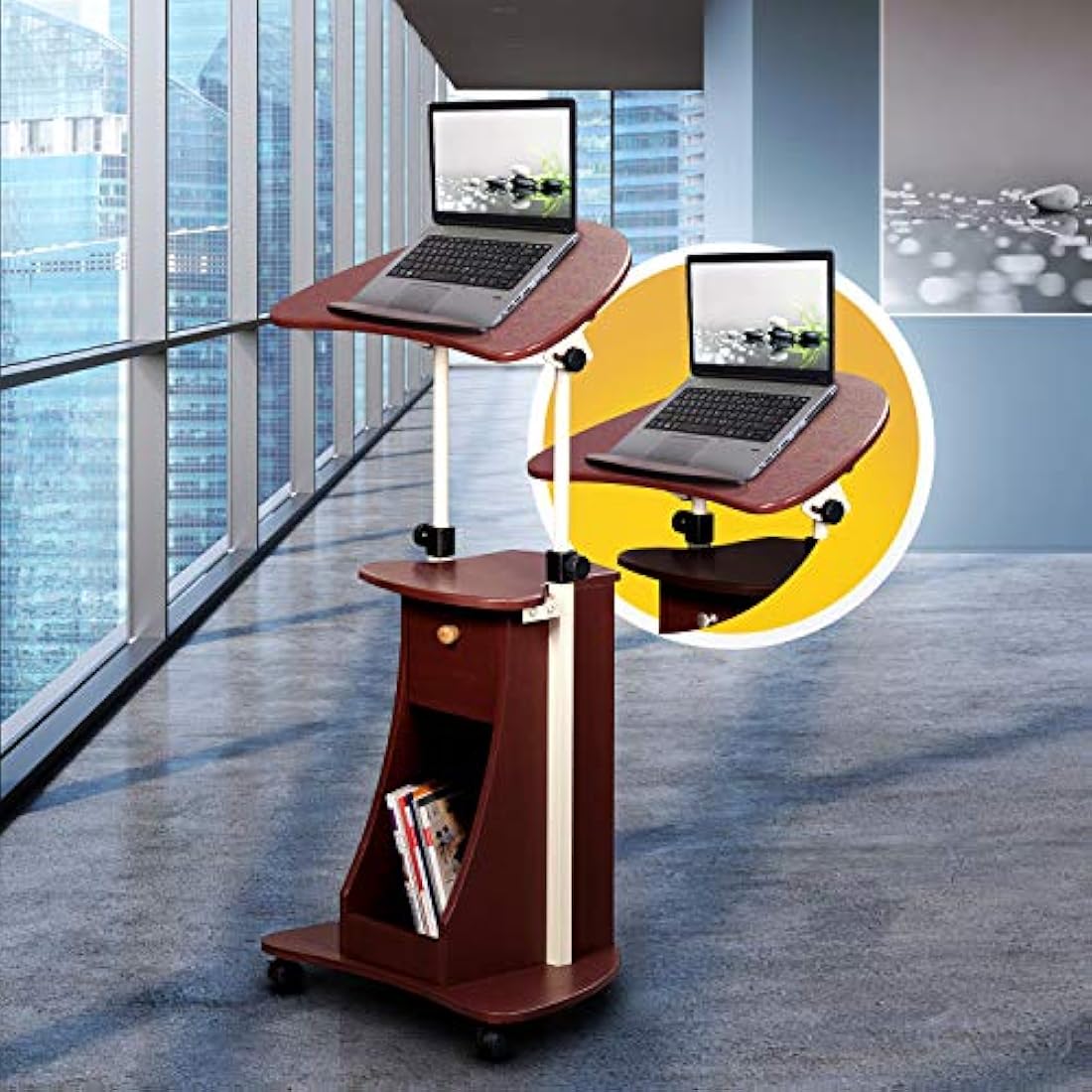 Bases, Carro portátil ajustable para laptop