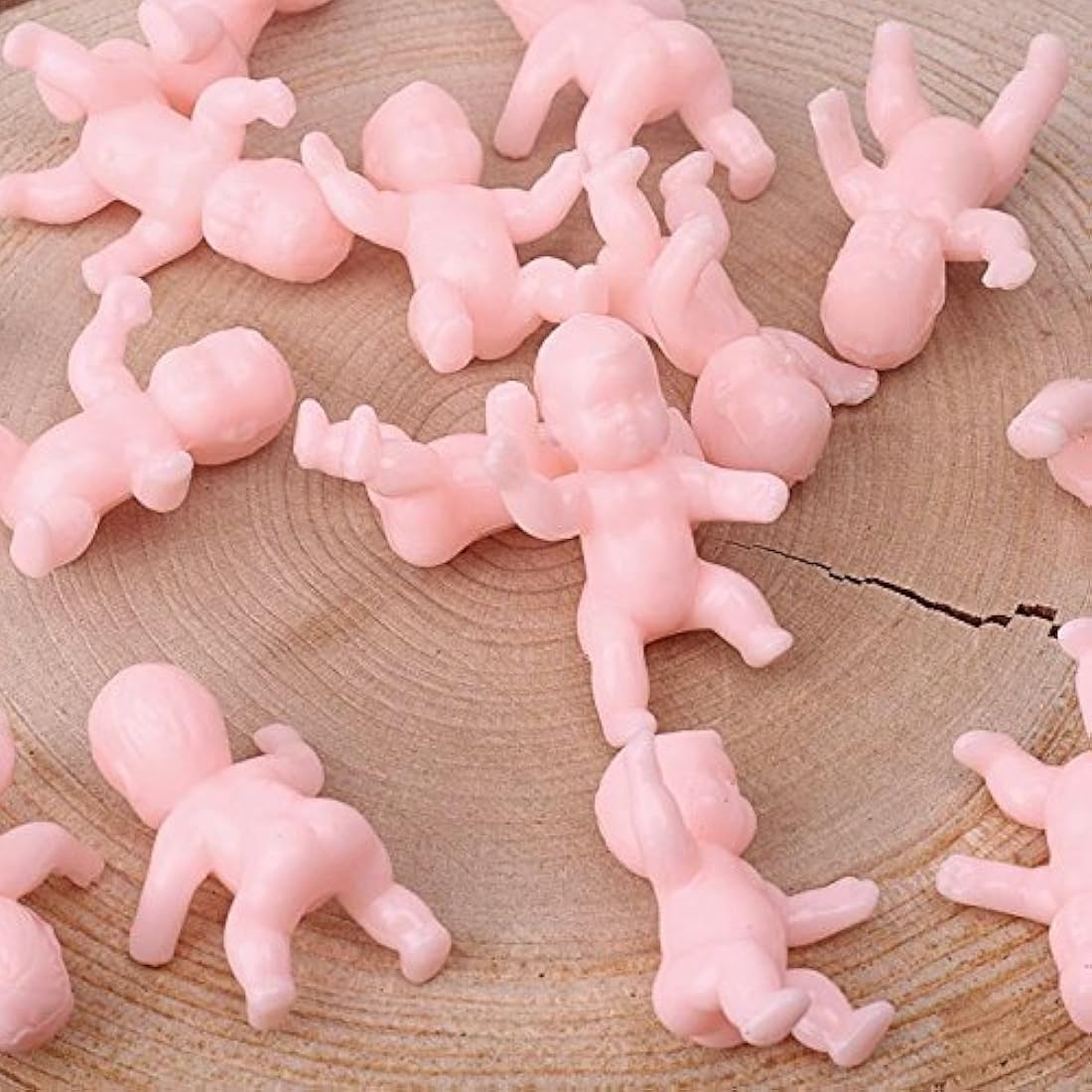 Mini bebe de plástico para baby shower/36 piezas. Marca Pyle