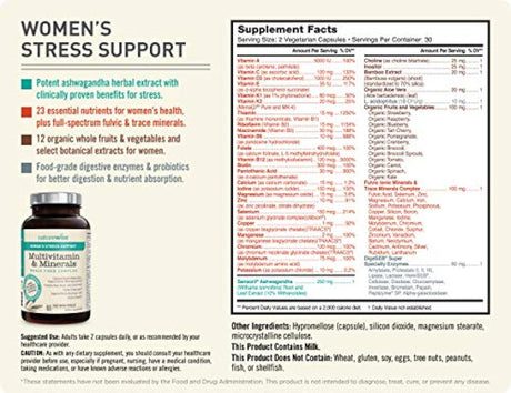 Complejo alimenticio completo para mujer Multivitamínico