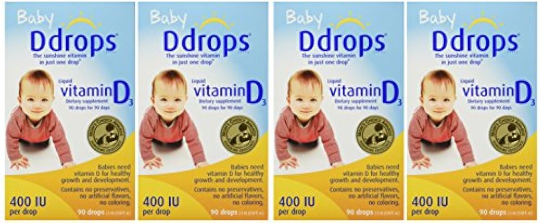 Ddrops Baby 400 UI 90 gotas 0.08 onzas líquidas
