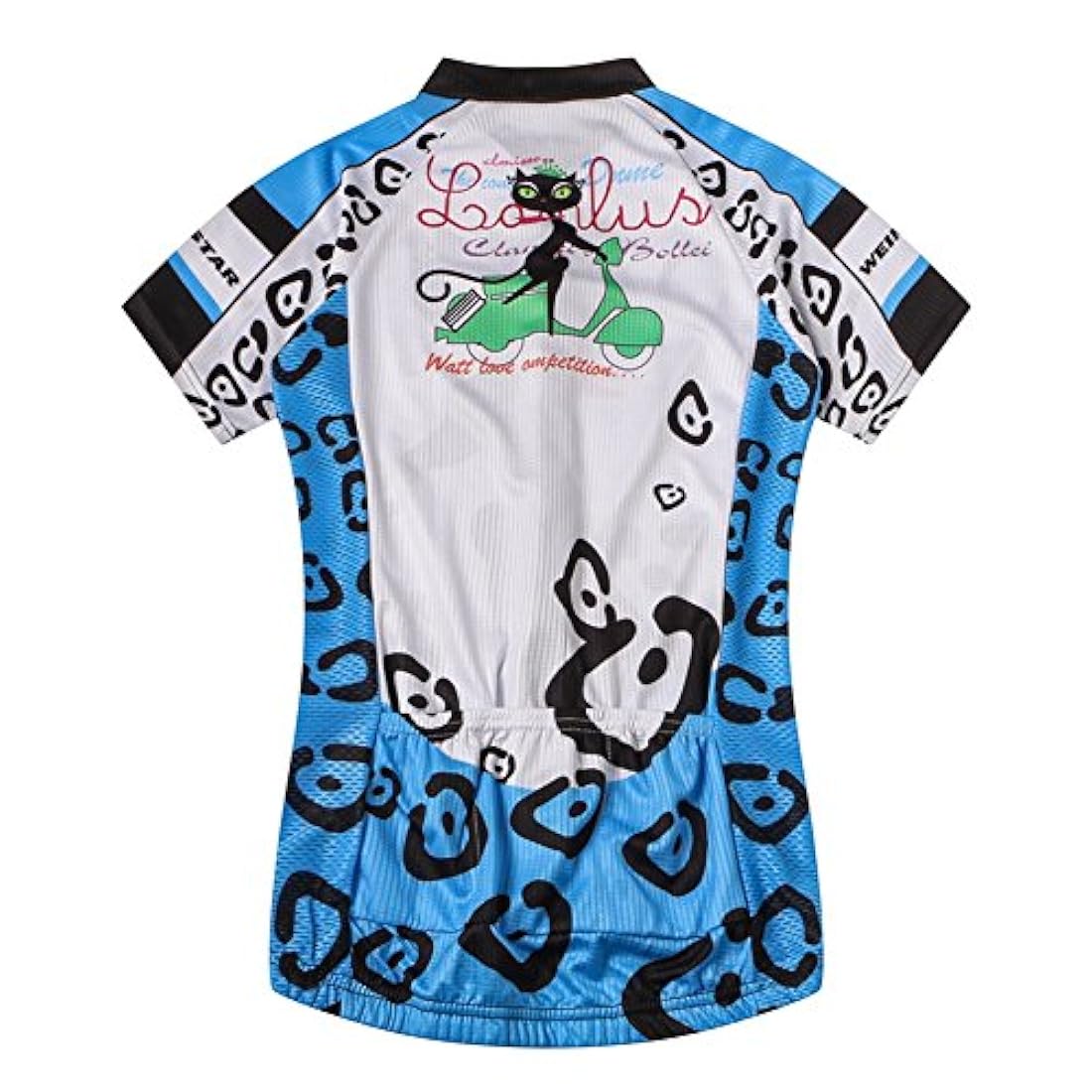 Camiseta de ciclismo con diseño de gato