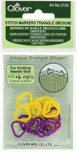 Clover Stitch Marcadores, triángulo, 16-pieces Medio