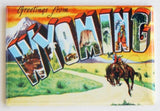 Imán para nevera Saludos desde Wyoming