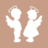 Vinilo Decorativo Pared Niños - Ángeles - 4 x 4 - Set de 2
