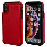 Funda tipo cartera para iPhone XR  Rojo
